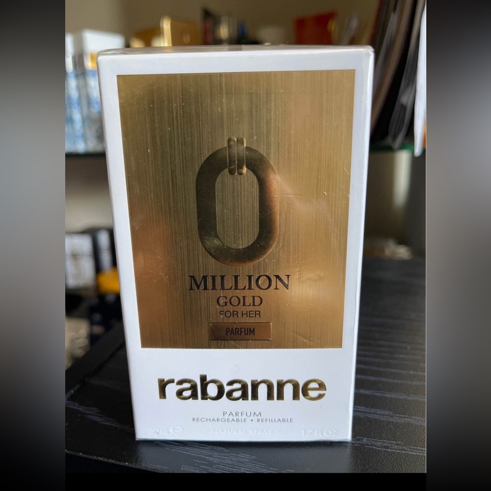 Paco Rabanne Million Gold For Her Parfum - White and Gold